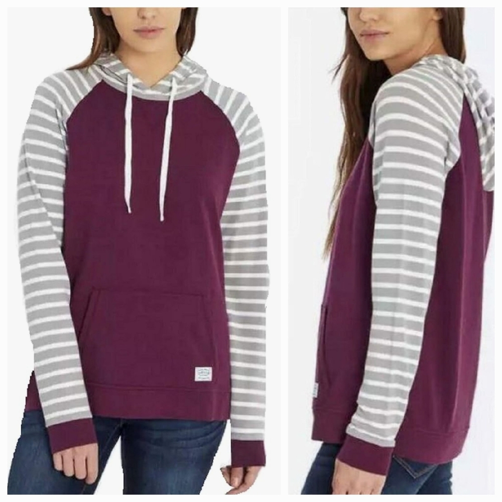 Orvis Hooded Pullover Sweatshirt Raglan Sleeve Womens XXLarge